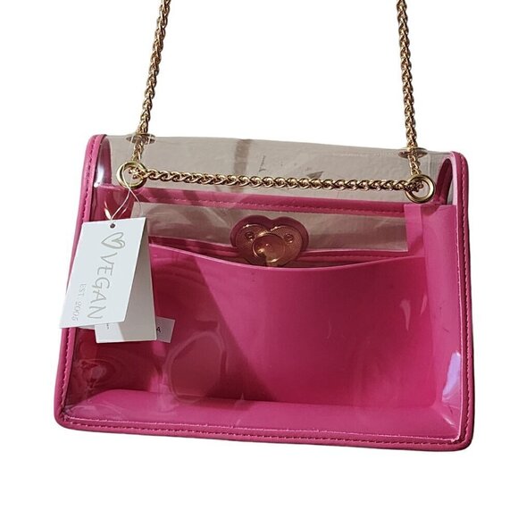 Clear‎ Handbag Chain Strap Crossbody Bag Pouch Wallet - Picture 5 of 7